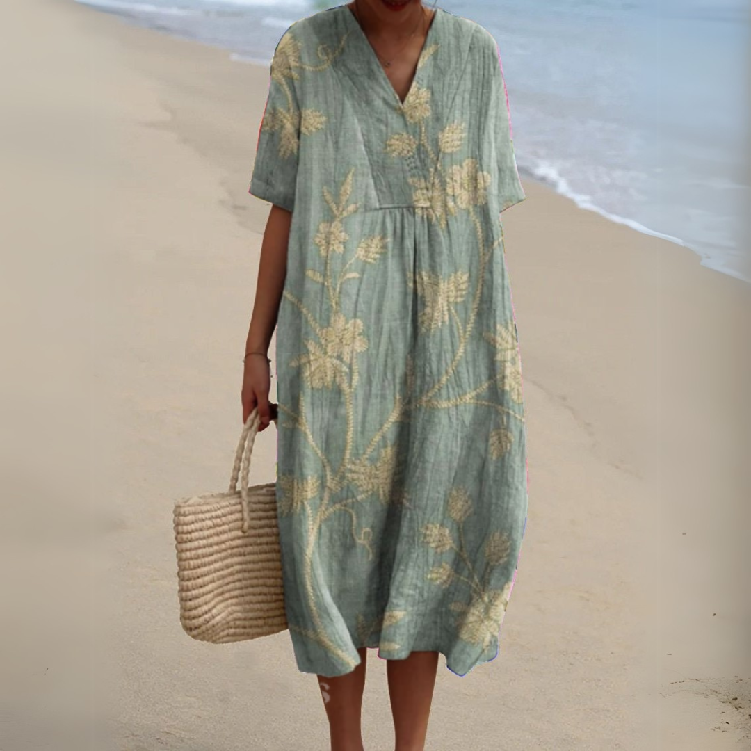 Cocktail Dress with V-Neck