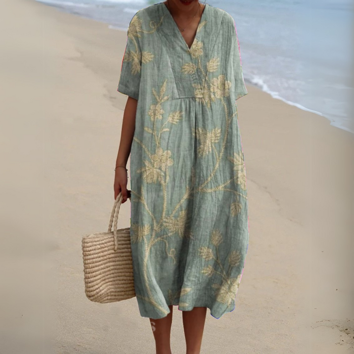 Cocktail Dress with V-Neck