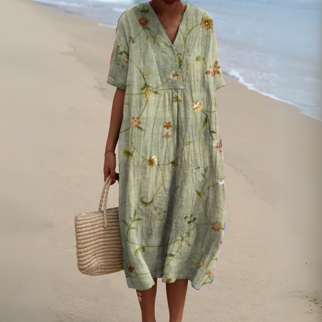 Cocktail Dress with V-Neck