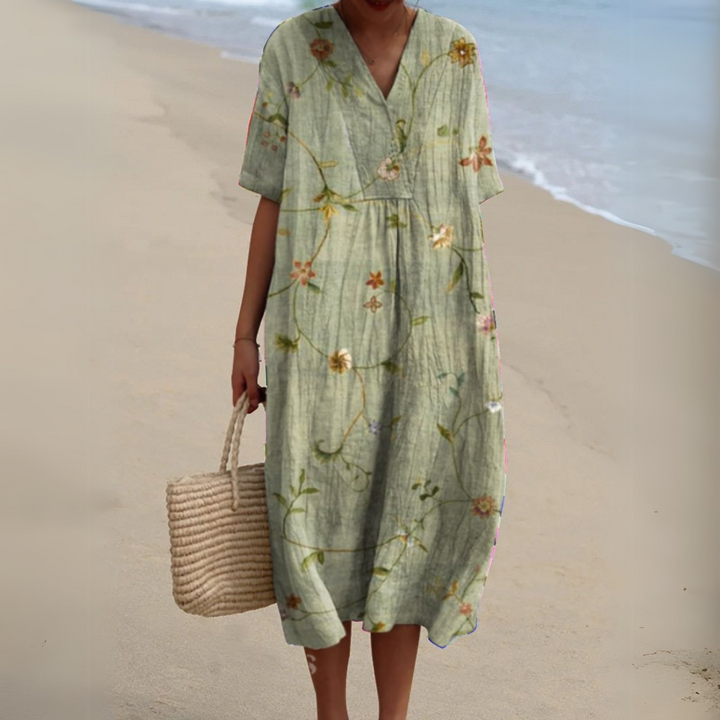 Cocktail Dress with V-Neck