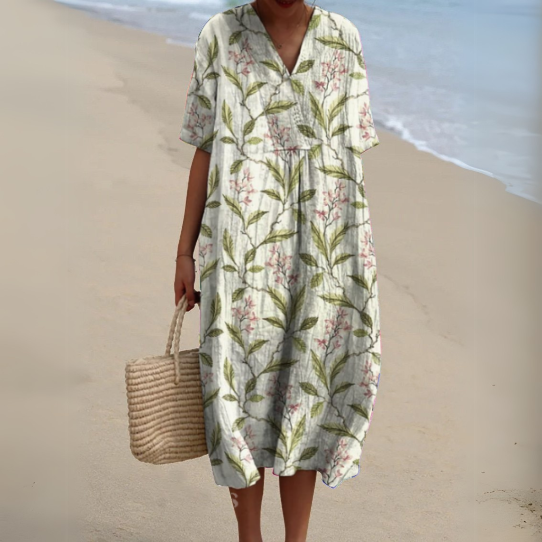 Cocktail Dress with V-Neck