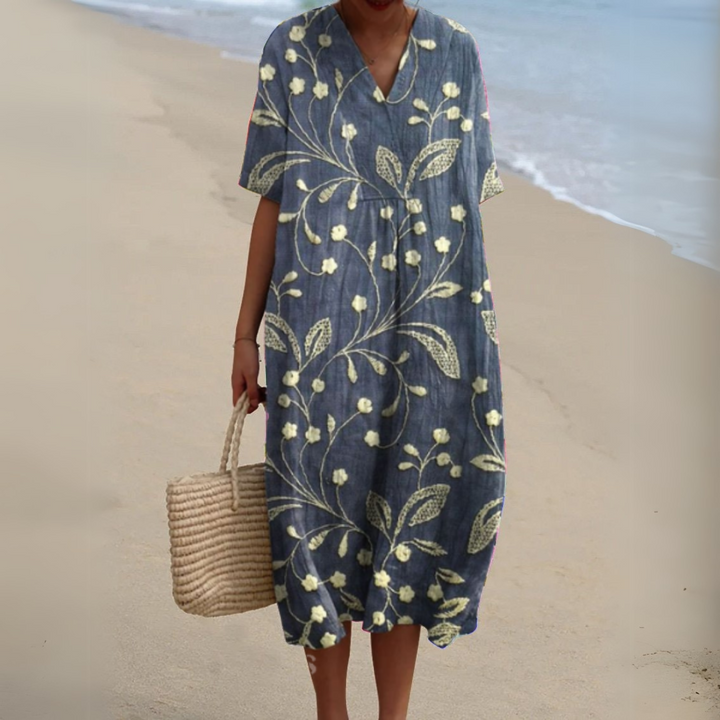 Cocktail Dress with V-Neck