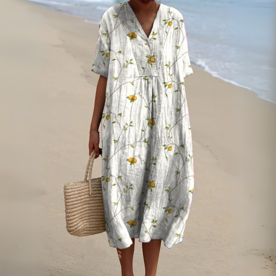 Cocktail Dress with V-Neck