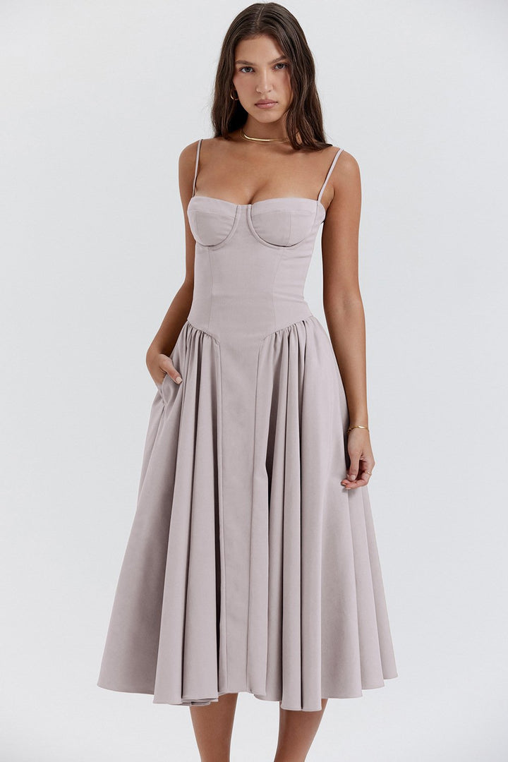 Corset Midi Party Dress