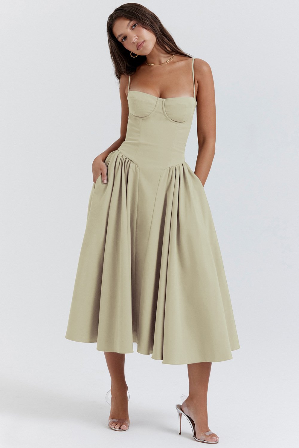 Corset Midi Party Dress