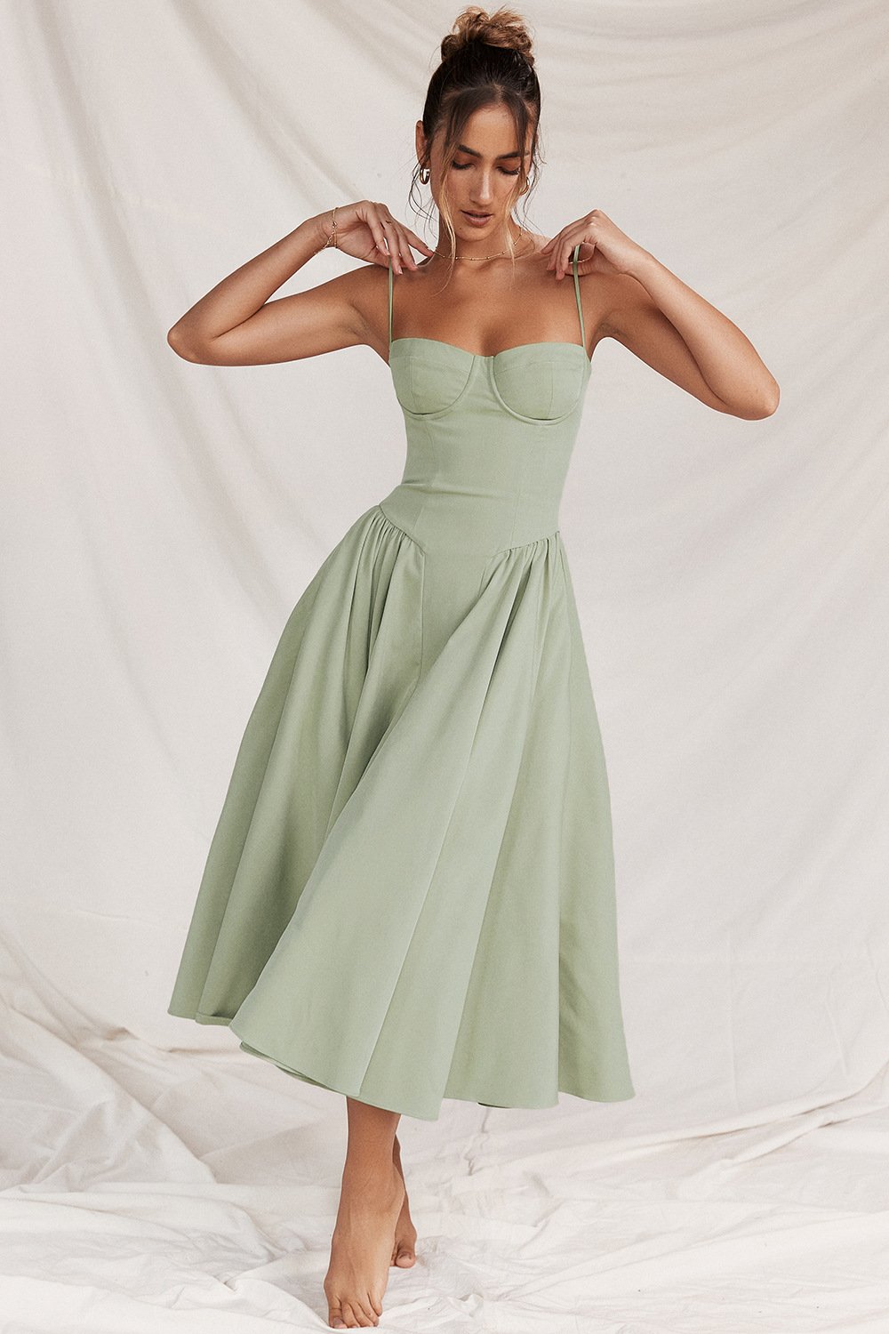 Corset Midi Party Dress