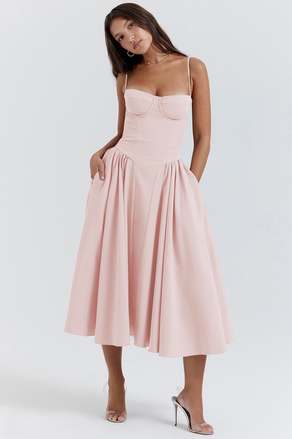 Corset Midi Party Dress