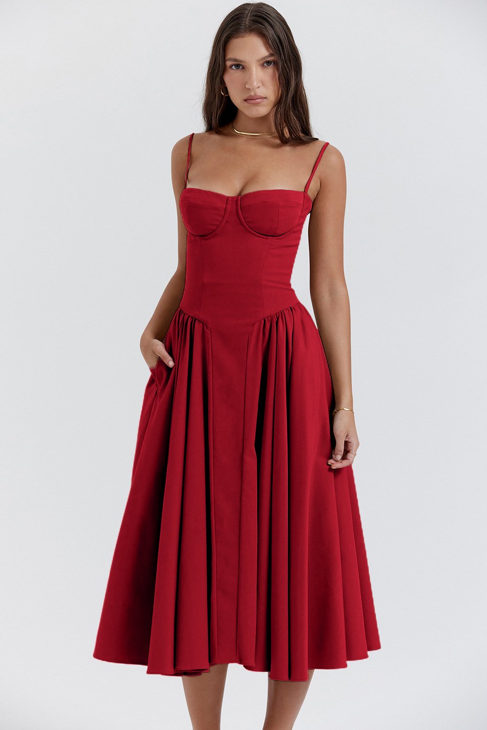 Corset Midi Party Dress