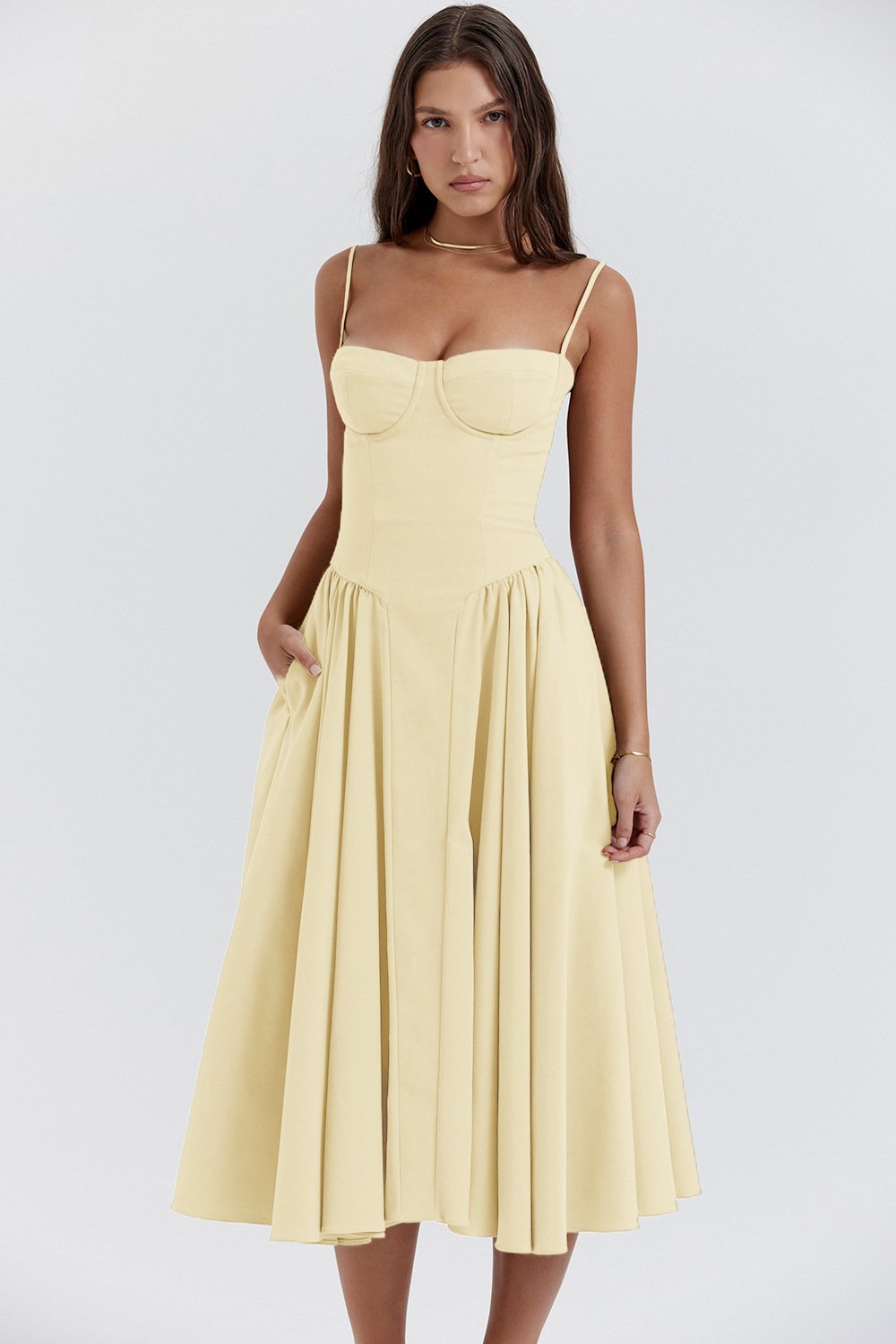 Corset Midi Party Dress