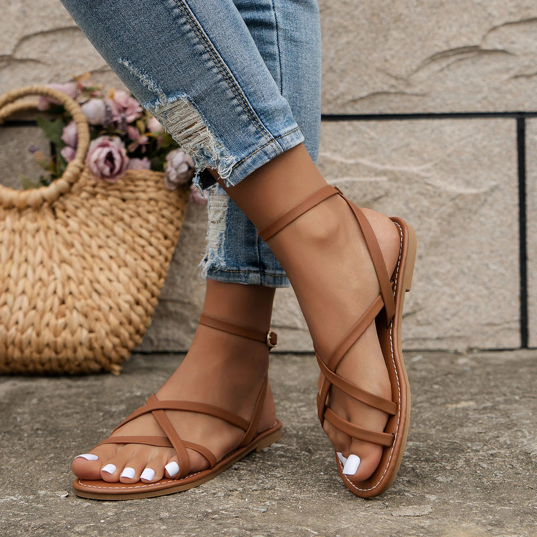 Criss Cross Flat Sandals