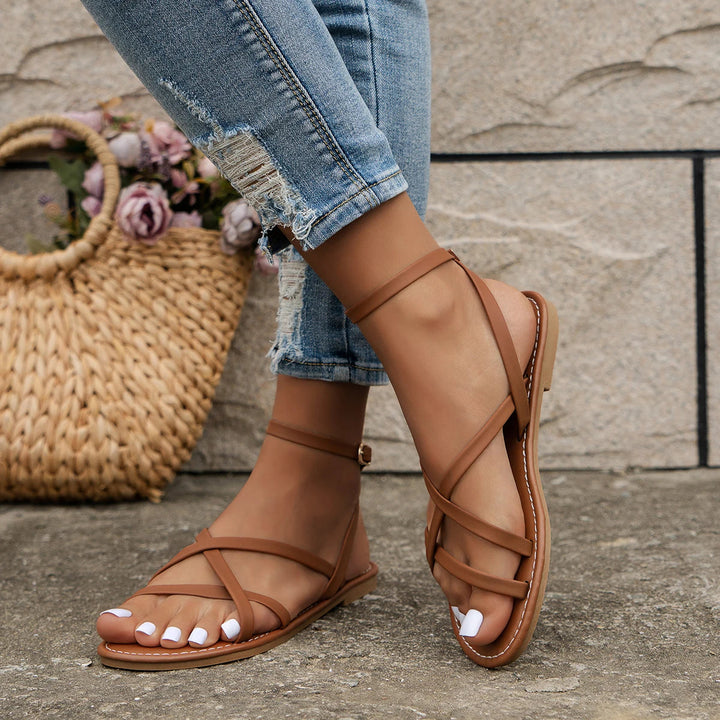Criss Cross Flat Sandals