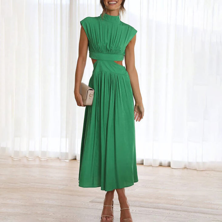 Dress with Halter Neckline