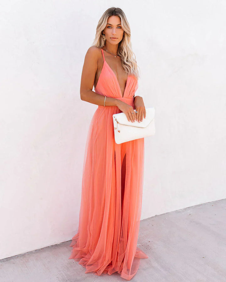 Party Dress with Spaghetti Straps