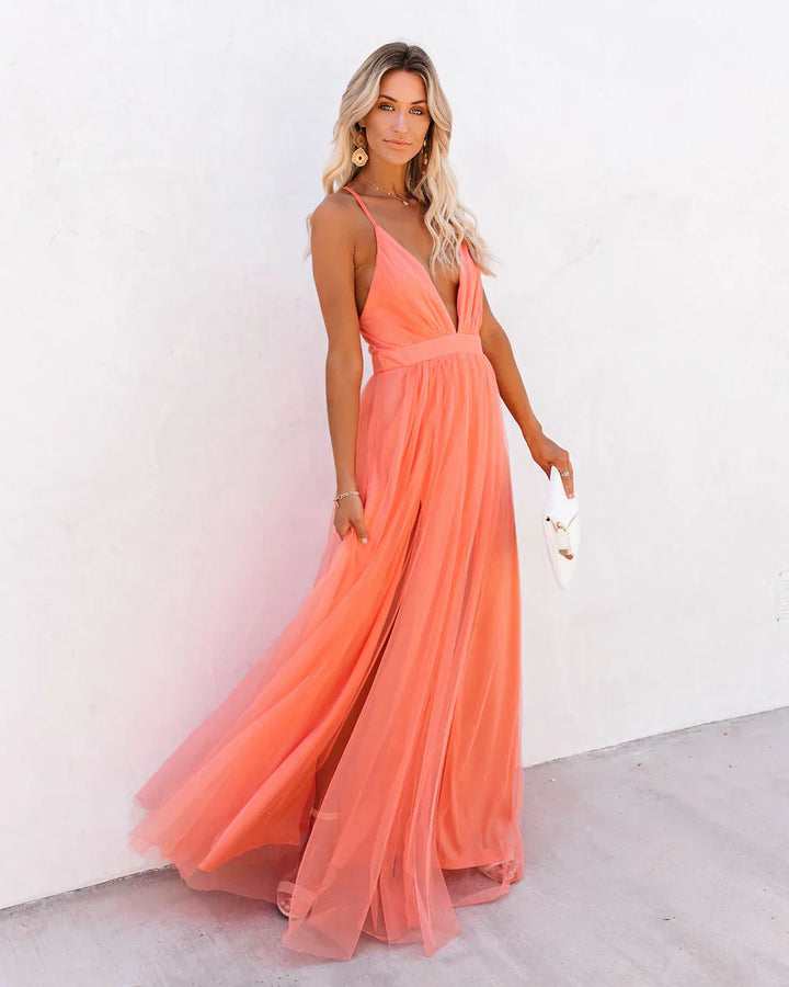 Party Dress with Spaghetti Straps