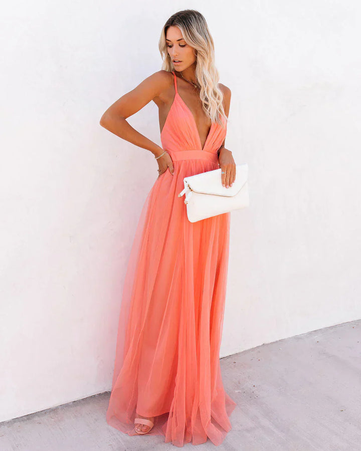 Party Dress with Spaghetti Straps