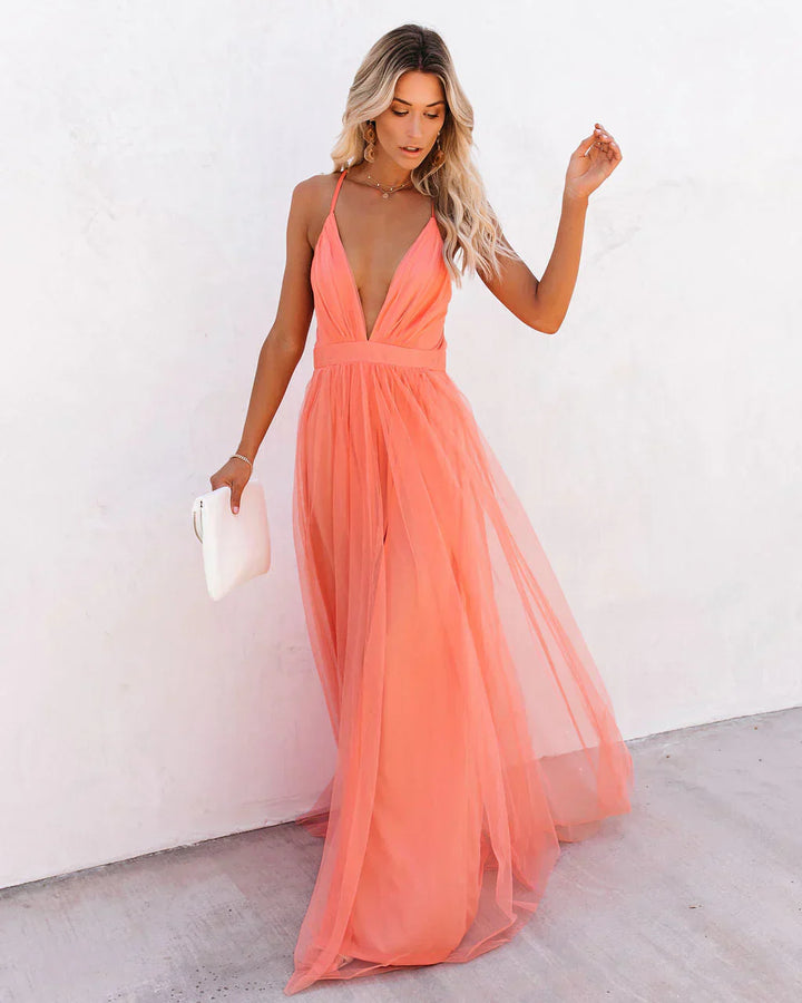 Party Dress with Spaghetti Straps