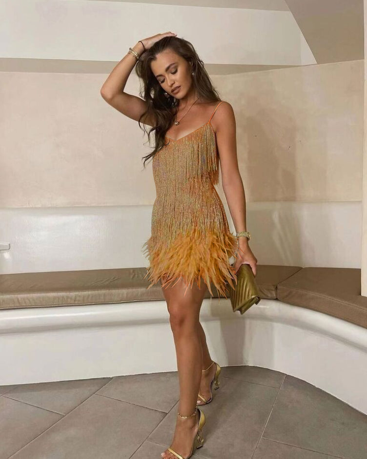 Dress with Spaghetti Straps