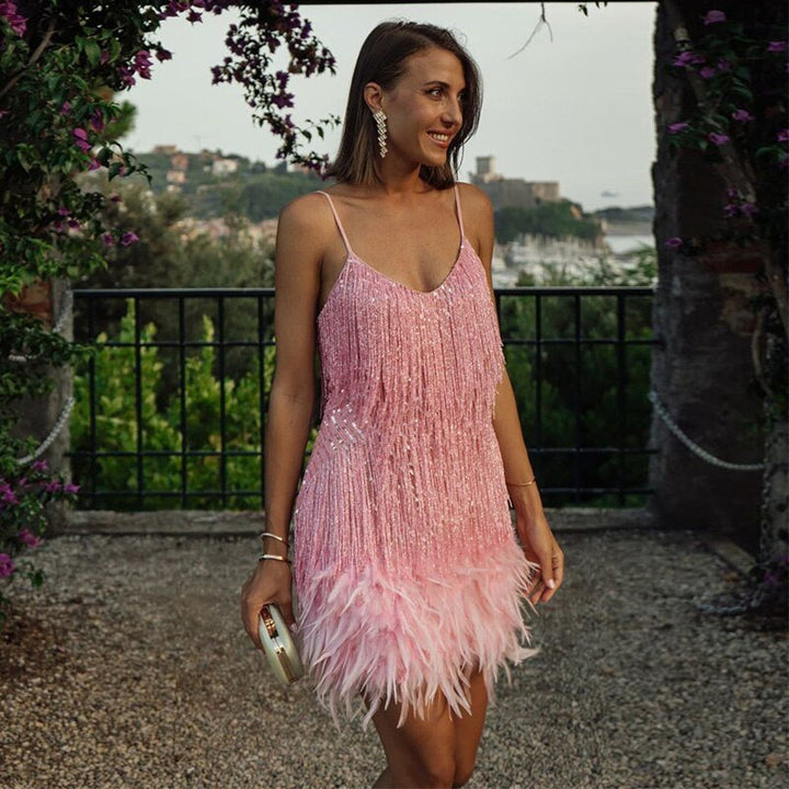 Dress with Spaghetti Straps