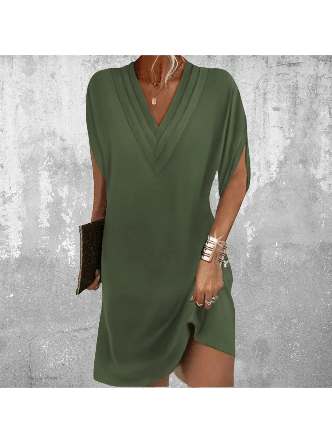Dress with V-Neck