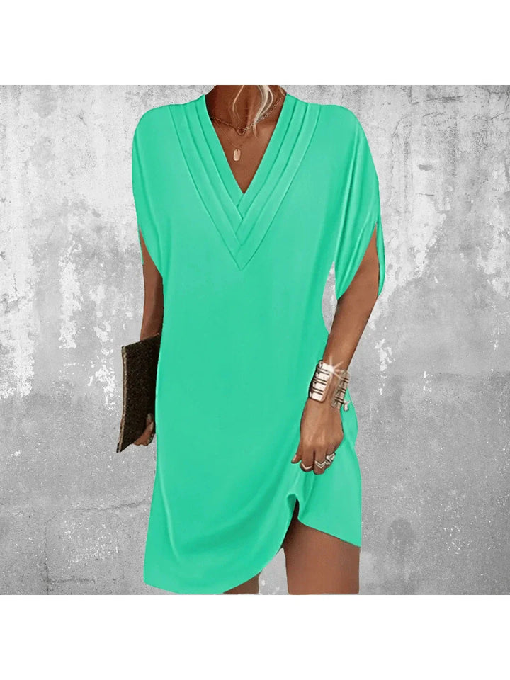 Dress with V-Neck