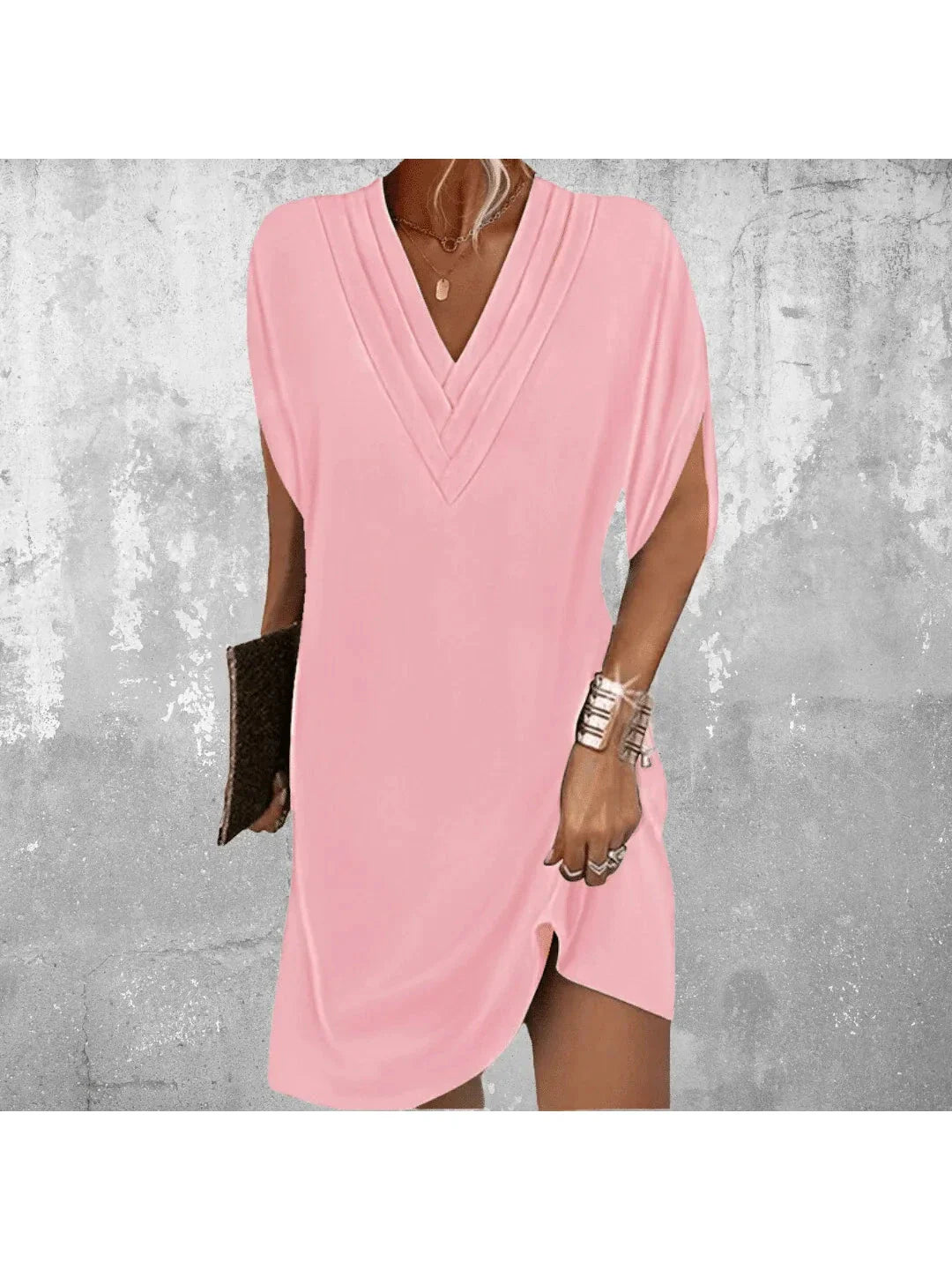 Dress with V-Neck