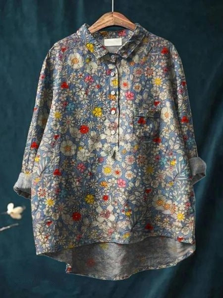 Elegant Floral Blouse