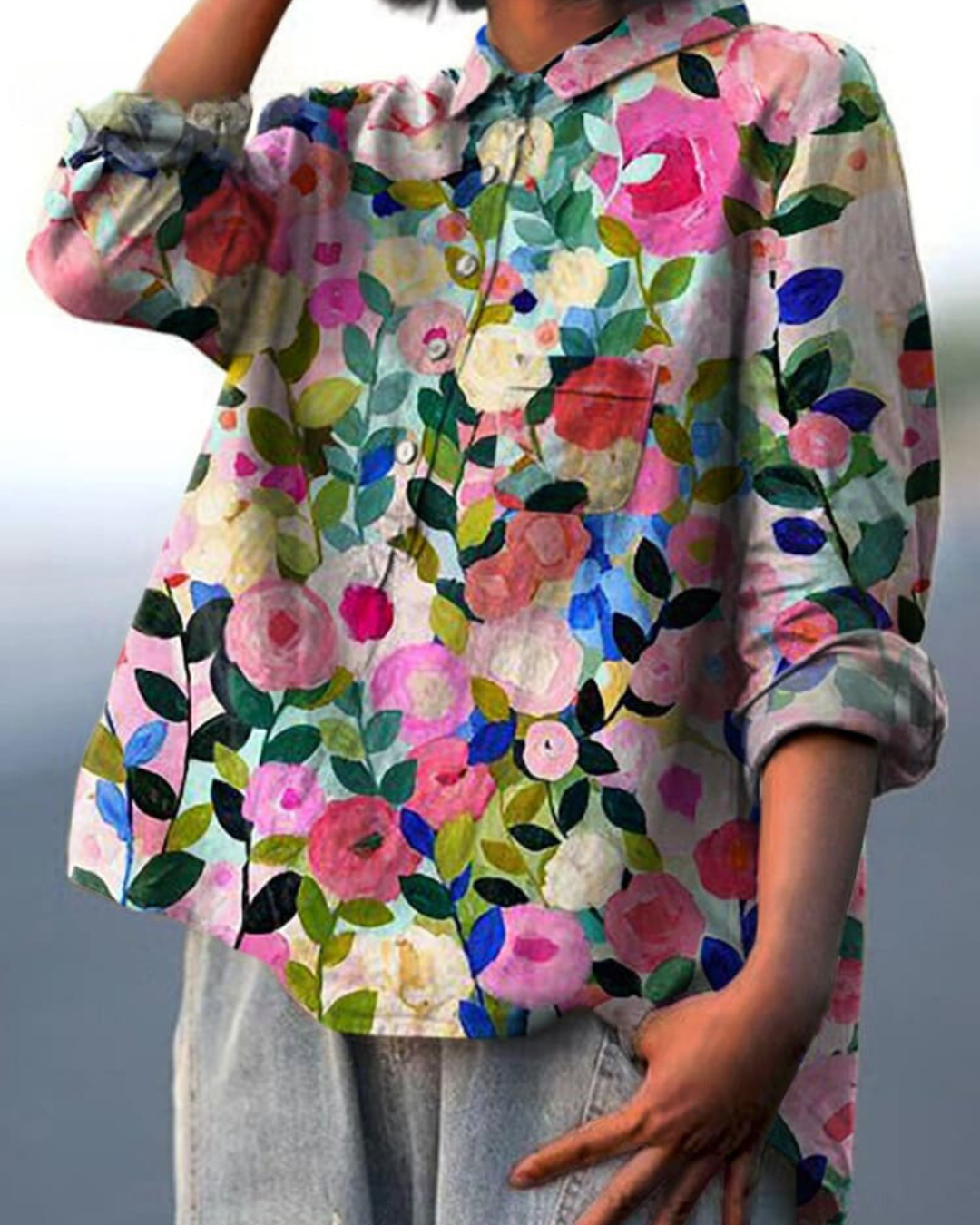 Elegant Floral Blouse