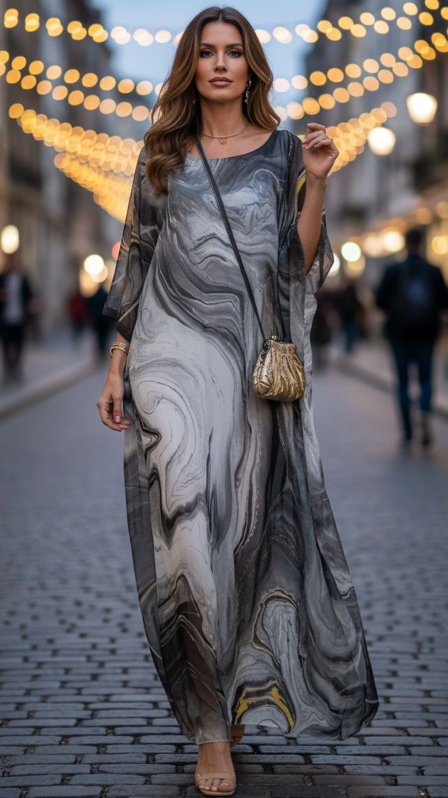 Elegant Maxi Wedding Guest Dress