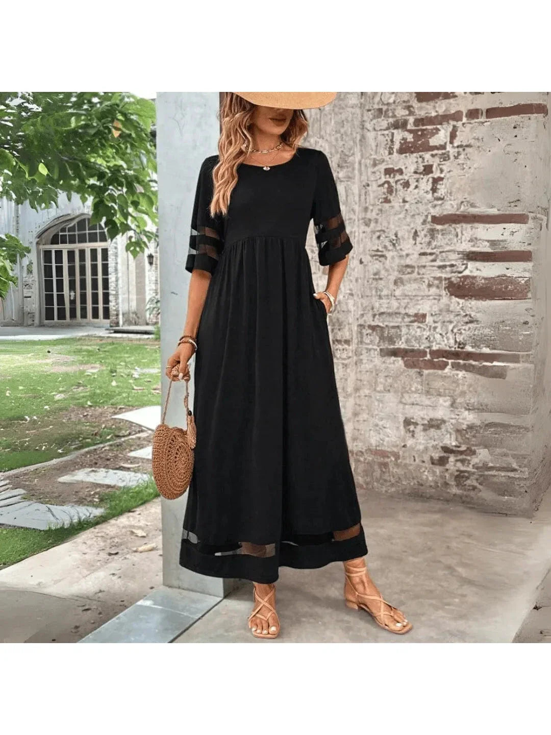 Elegant Midi Evening Dress