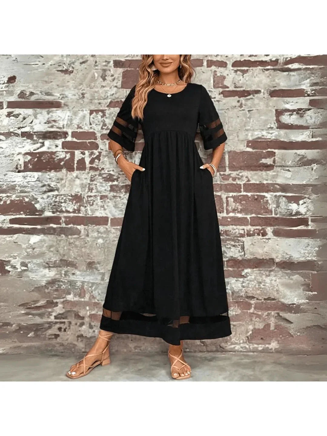 Elegant Midi Evening Dress