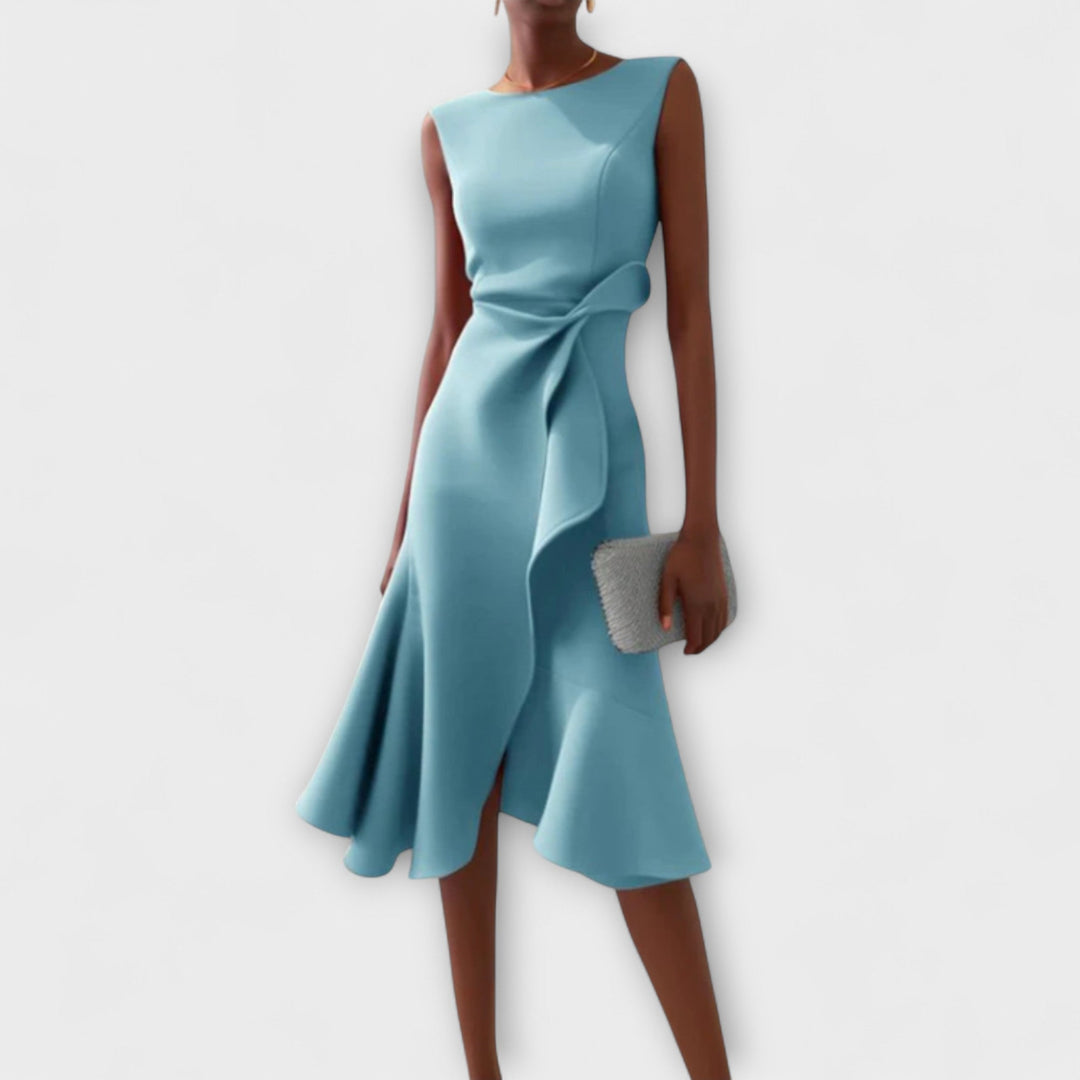 Elegant Midi Wedding Guest Dress