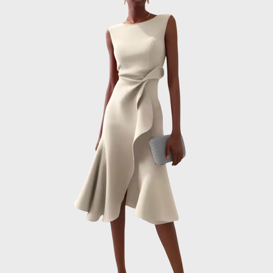 Elegant Midi Wedding Guest Dress