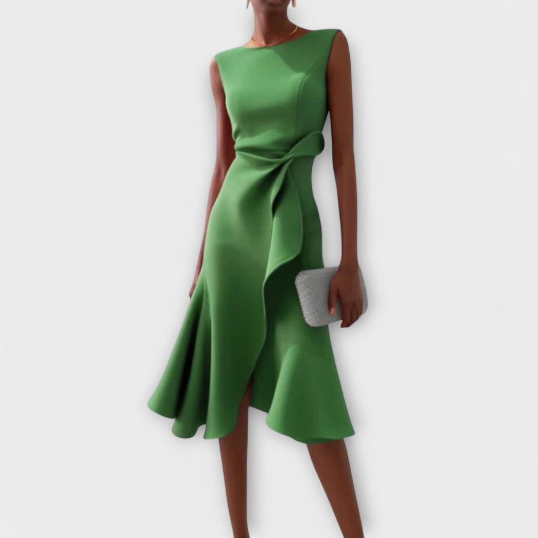 Elegant Midi Wedding Guest Dress