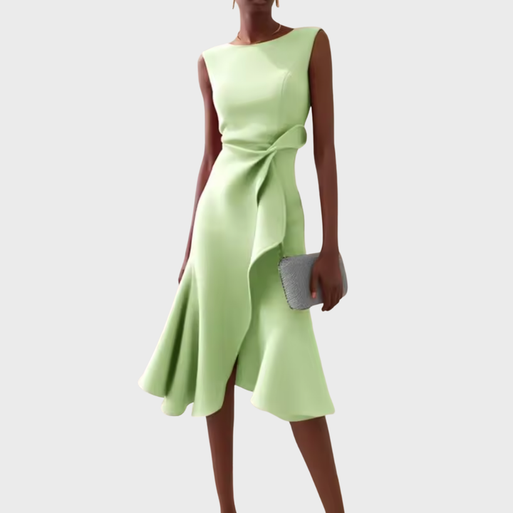Elegant Midi Wedding Guest Dress