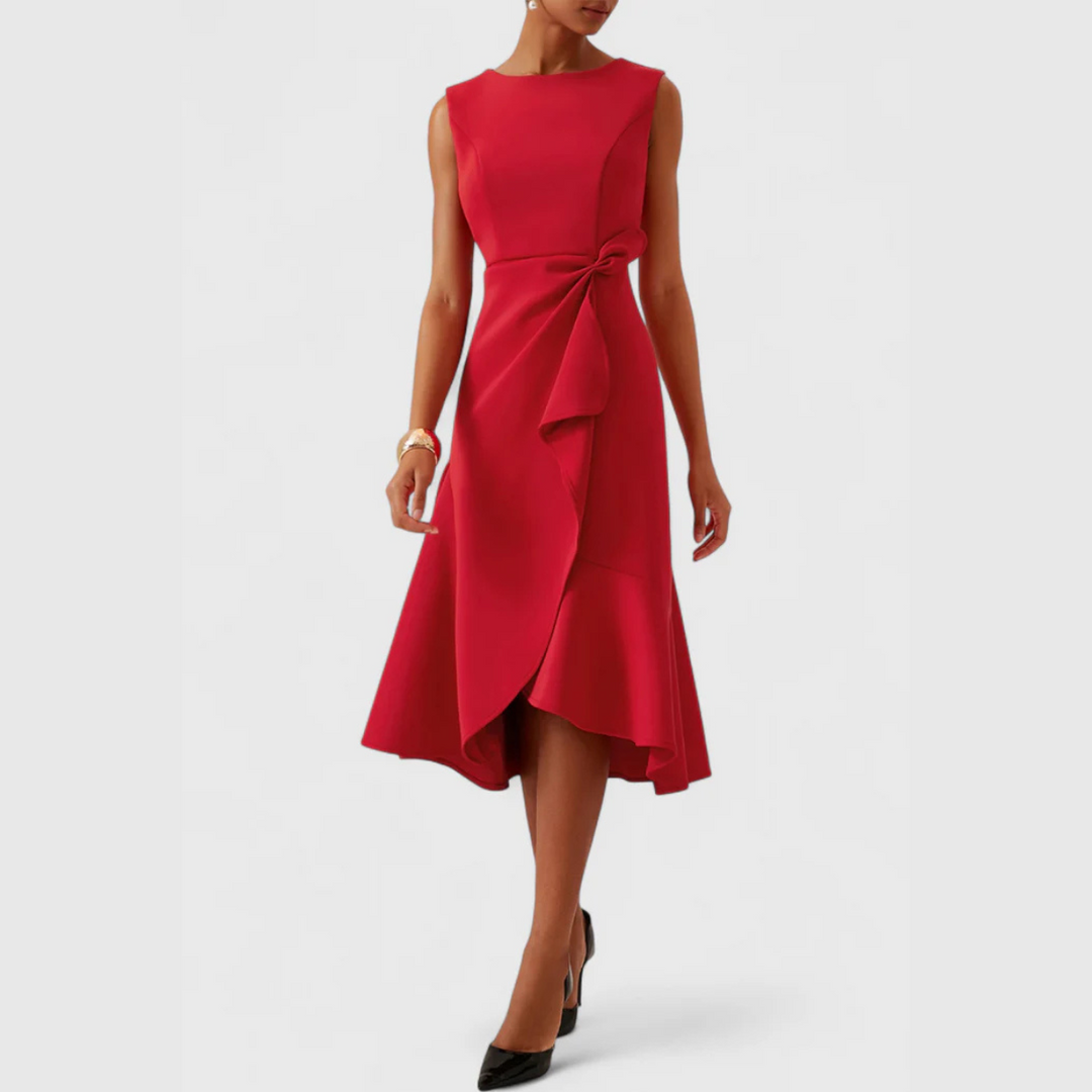 Elegant Midi Wedding Guest Dress