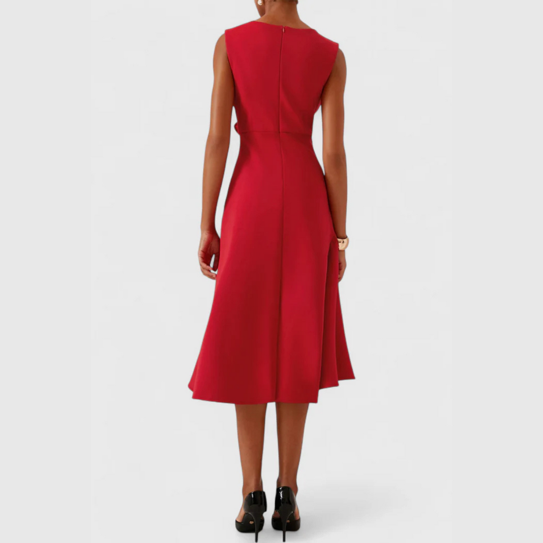 Elegant Midi Wedding Guest Dress