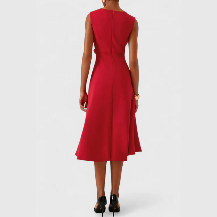 Elegant Midi Wedding Guest Dress