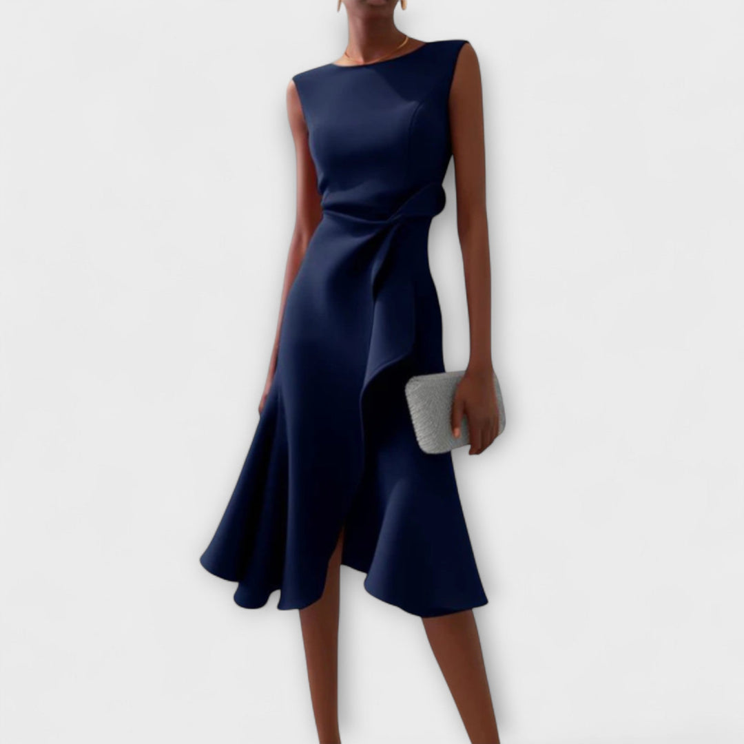 Elegant Midi Wedding Guest Dress