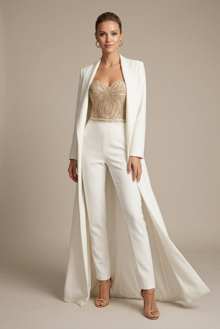 Jumpsuit with Sweetheart Neckline