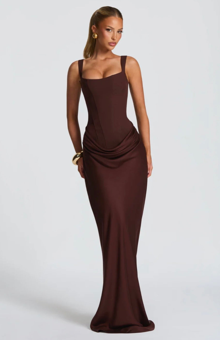 Maxi Dress with Square Neck