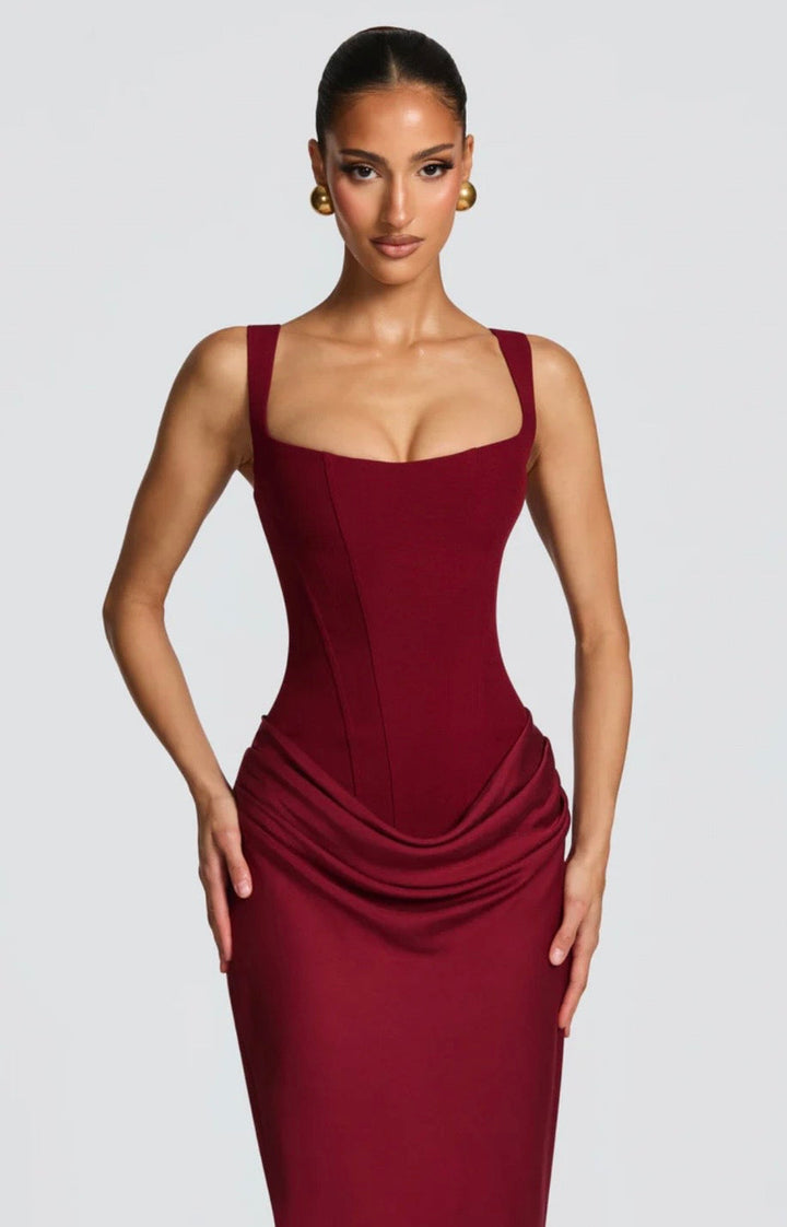 Maxi Dress with Square Neck
