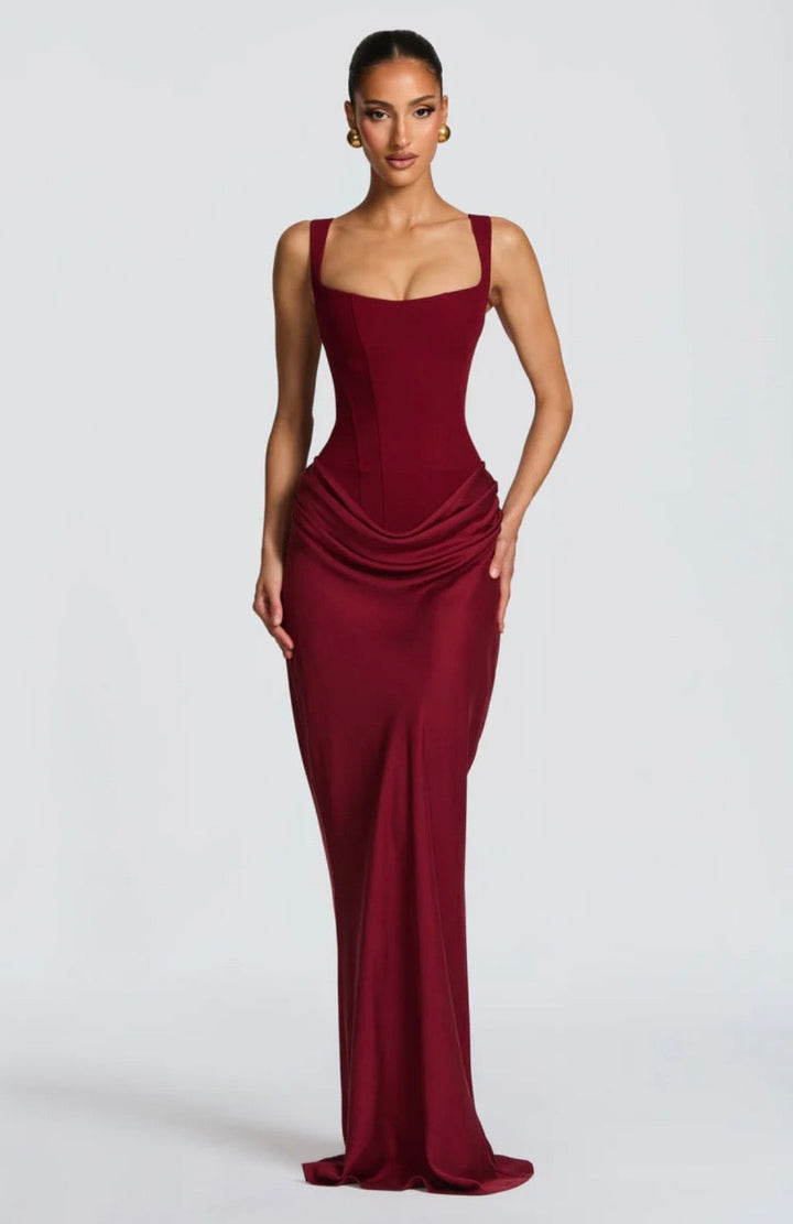 Maxi Dress with Square Neck