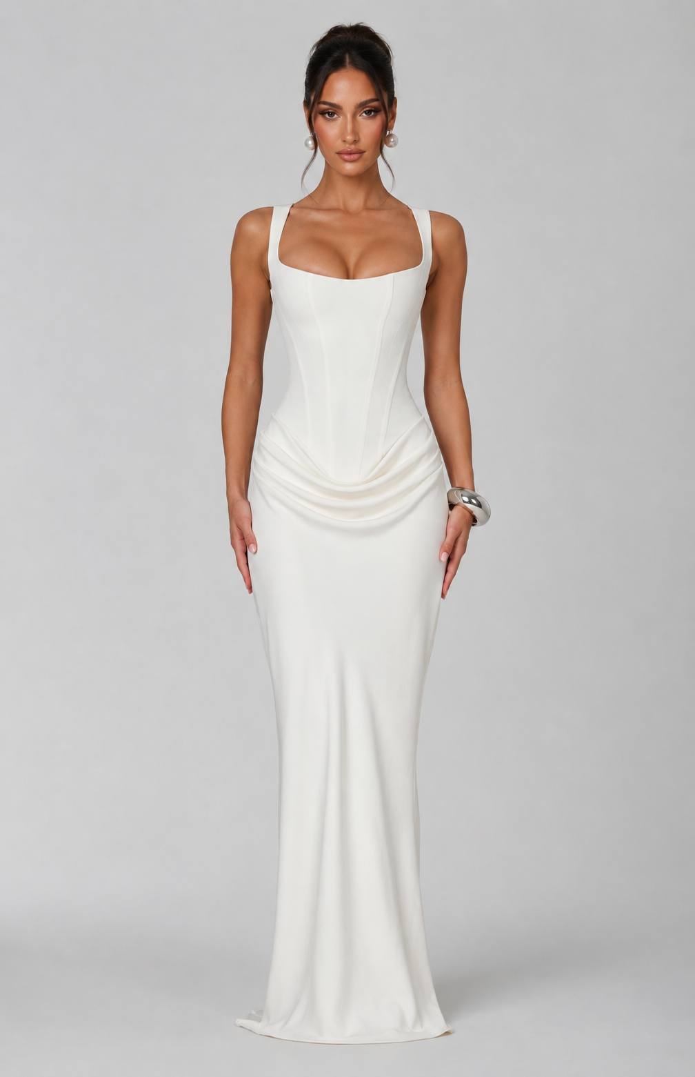 Maxi Dress with Square Neck