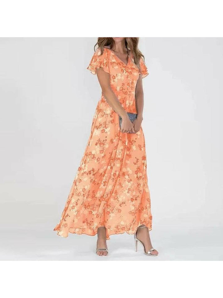 Maxi Dress with V-Neck