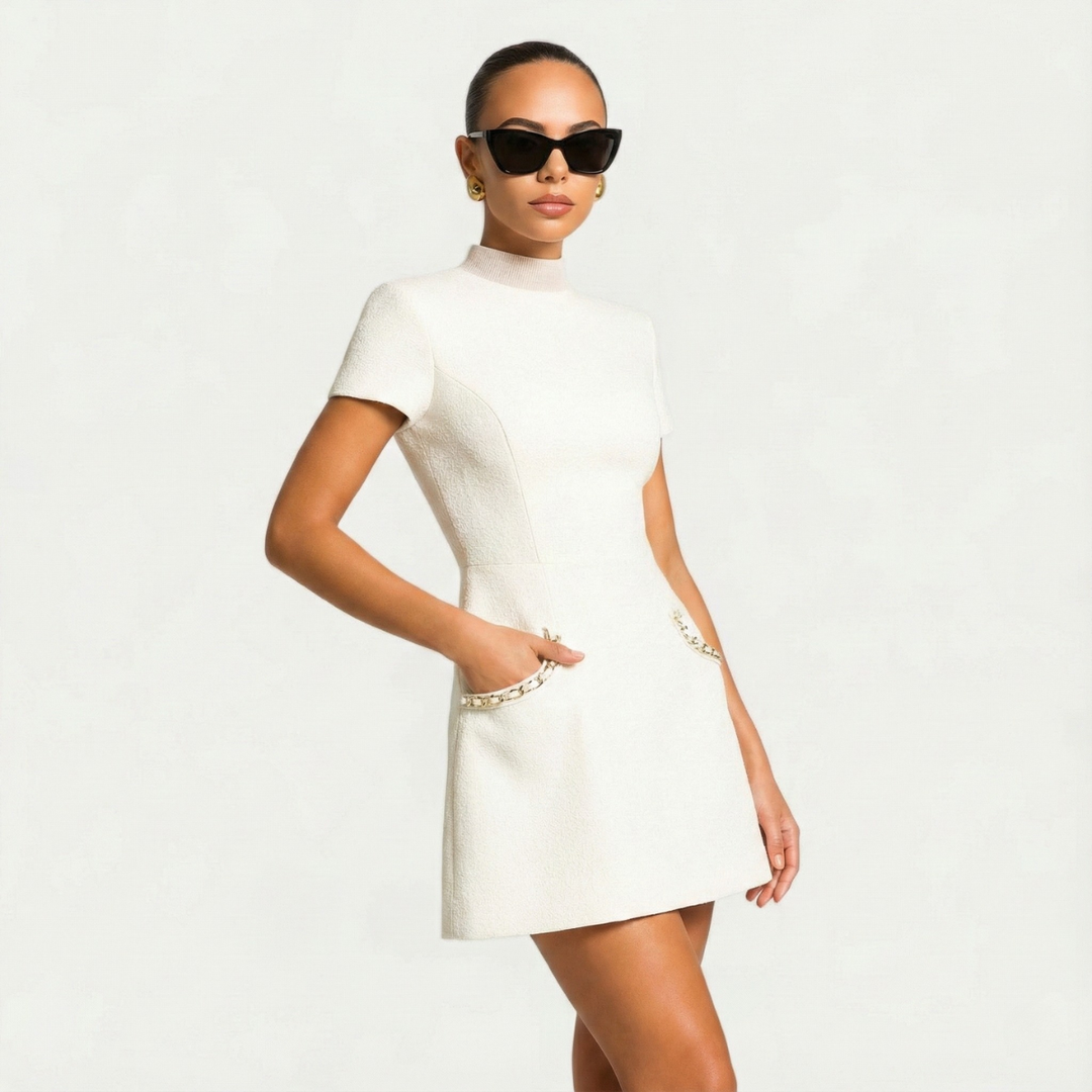 Mini Dress with Short Sleeves
