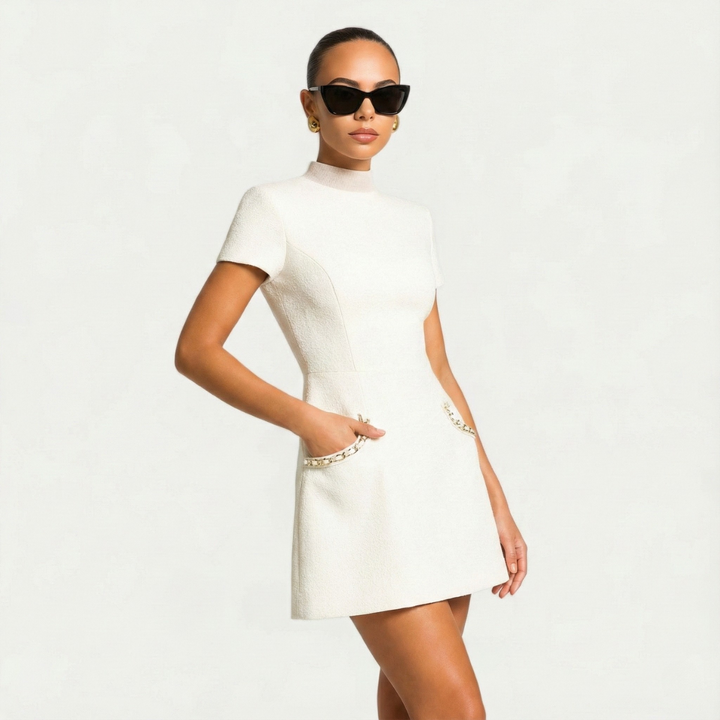 Mini Dress with Short Sleeves