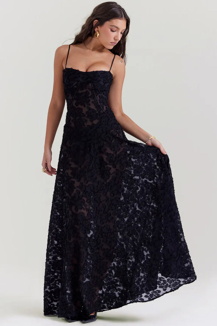 Open-Back Maxi Dress