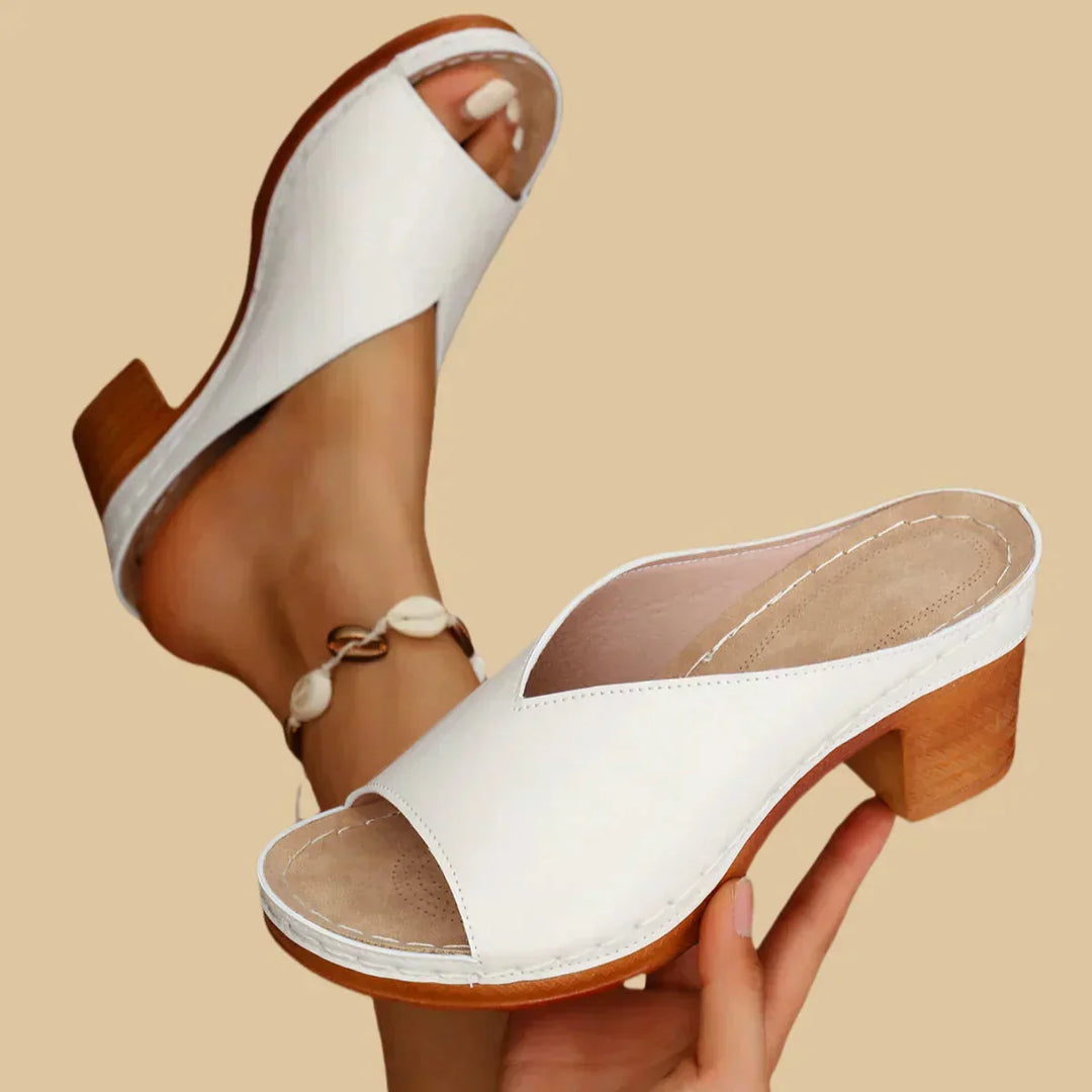 Orthopedic Sandals with Thick Heels