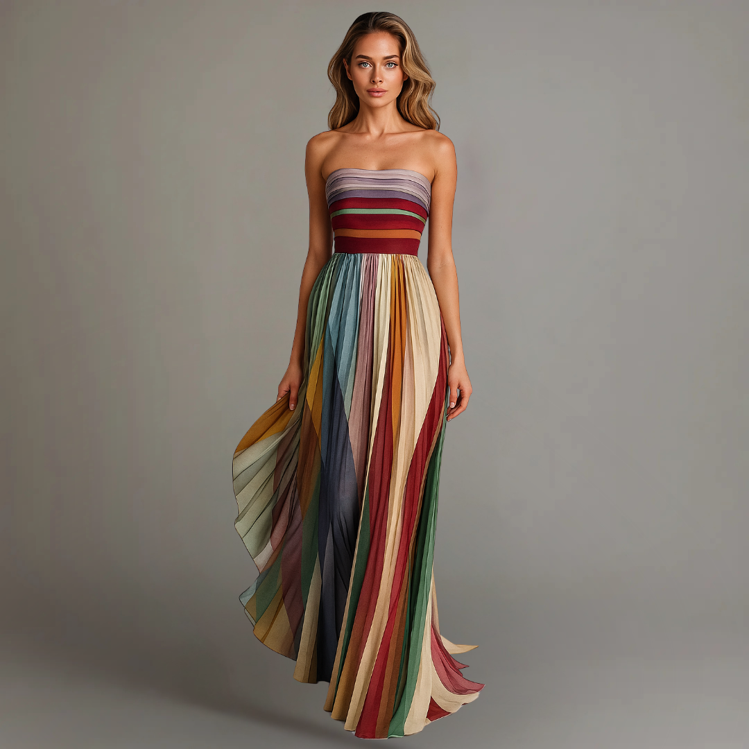 Pleated Maxi Dress