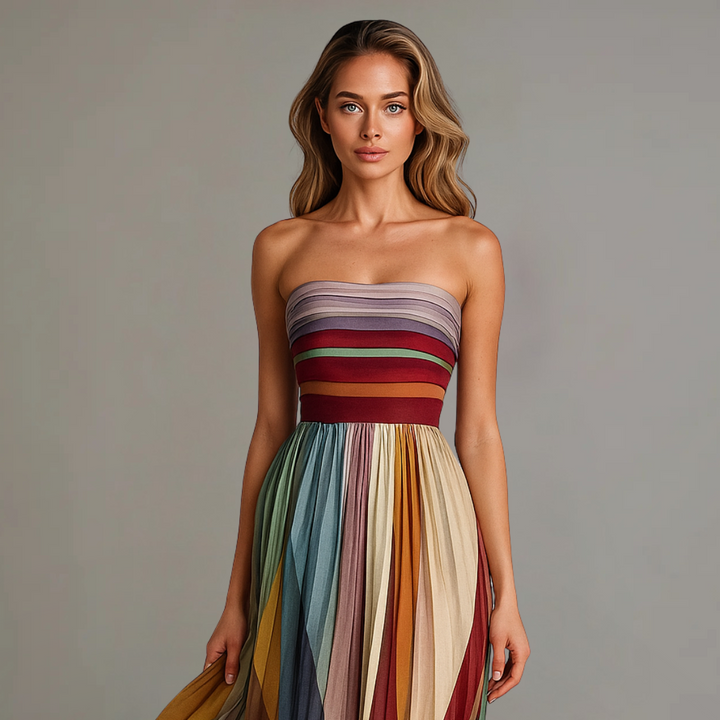 Pleated Maxi Dress